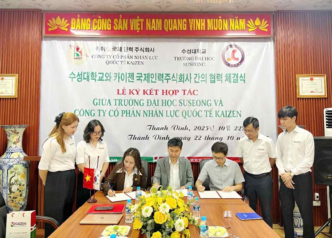 kaiznenvn.vn MOU GIỮA TRƯỜNG SUSEOUNG UNIVERSITY VÀ CÔNG TY KAIZEN